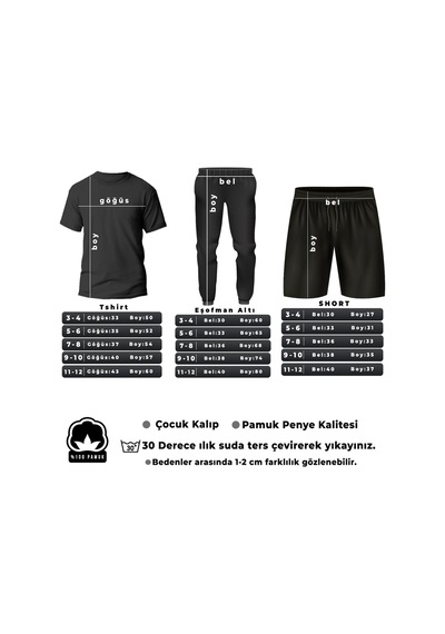 Uyguntarz Çocuk Atatürk Tasarım Basklı Tshirt Eşofman Takımı Bej