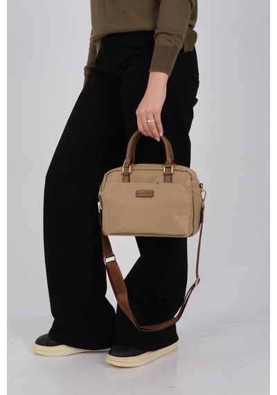 Silver Polo Sp1217 Kadın El Çantası Saten Vizon-camel