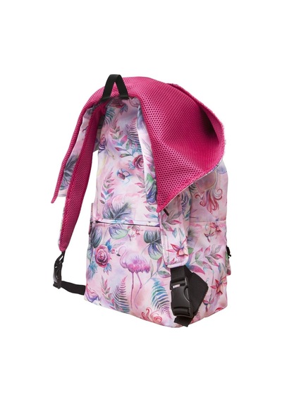 Unisex Su Geçirmez Flamingo Ve Unicorn Desenli Çıkarılabilir Kapüşonlu Sırt Çantası Çok Renkli