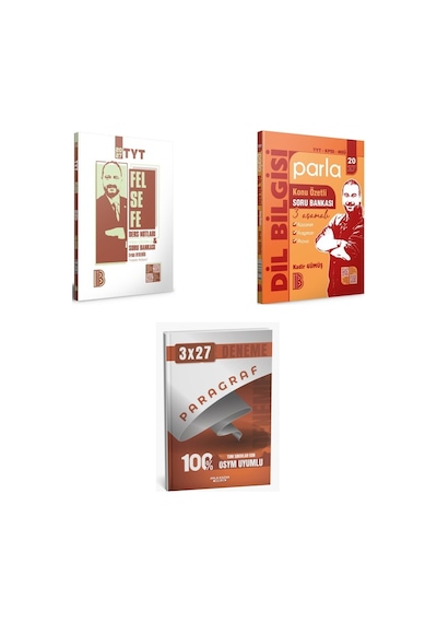 2027 2027 Benim Hocam Tyt Felsefe Ve Tamamı Video Çözümlü + Türkçe Kpss Msü Parla Dil Bilgisi Konu Özetli Konu 3'lü Set