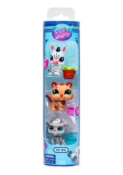 00597 - Littlest Pet Shop 3 Lü Figür Set - 1 Adet Çok Renkli