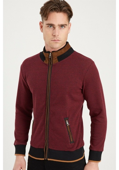1021 Dewberry Erkek Sweatshırt-bordo Bordo