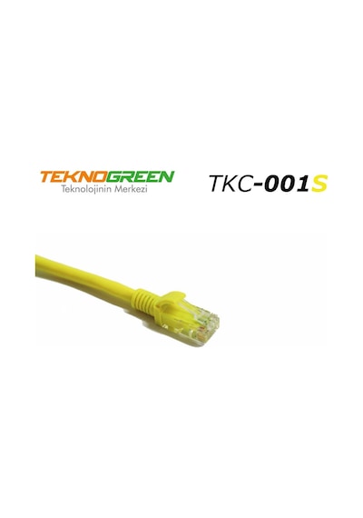 Teknogreen Tkc-001S 1M. Cat6 Kablo Sarı