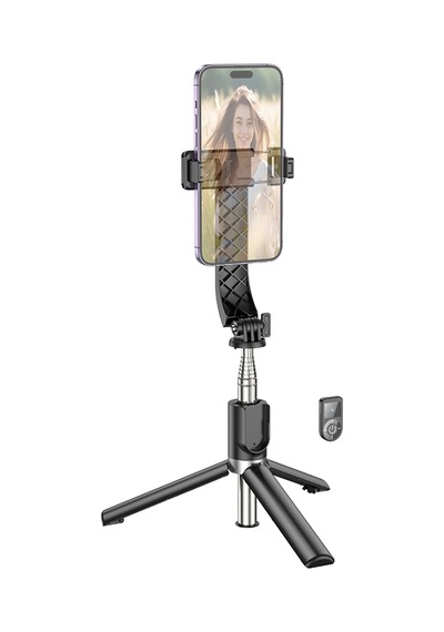 Hoco. K20 Bt 4.2 1m Broadcast Holder Selfie Çubuğu - Siyah