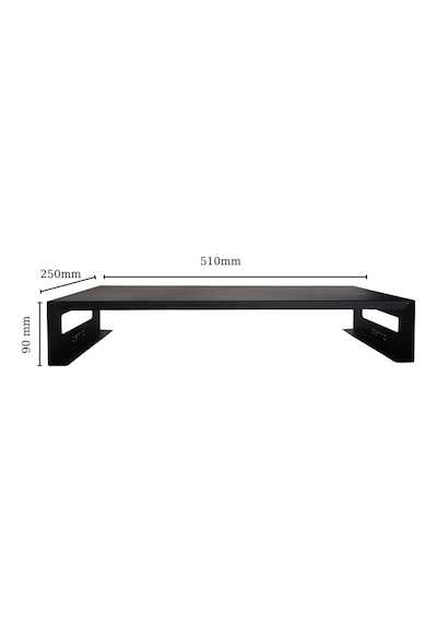 Bilgisayar & Monitör Yükseltici 51x25x9 Cm Ral 9005 Siyah