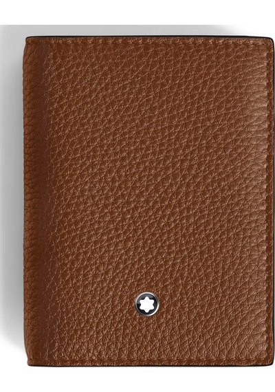 Mont Blanc Montblanc Grain Deri 4 Bölmeli Kartlık 221382 Kahverengi