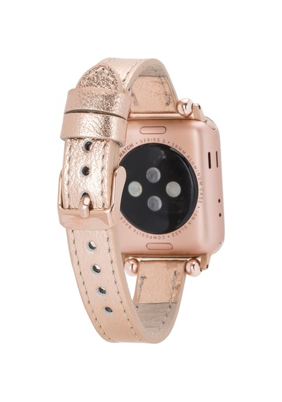 Bloomband Signature Golden Sand Leather Apple Uyumlu Watch Band - 44/45/46/49mm