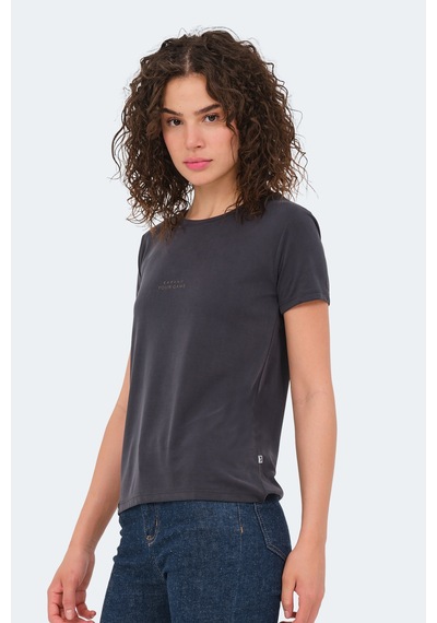 Slazenger Paytons Kadın Siyah Tişört SIYAH