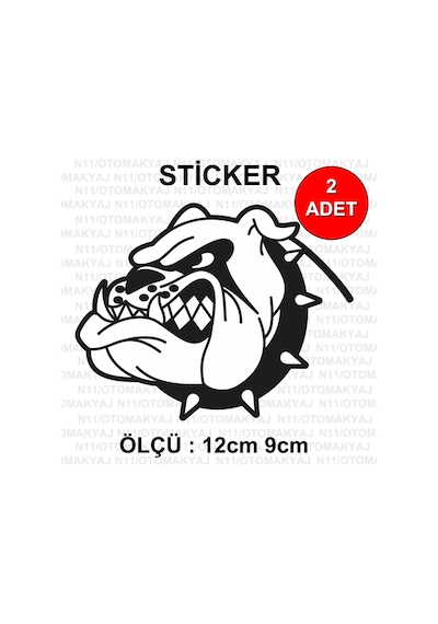 Pitbull Köpek Hayvan - Araba Kask Motosiklet Laptop Taplet Sticke