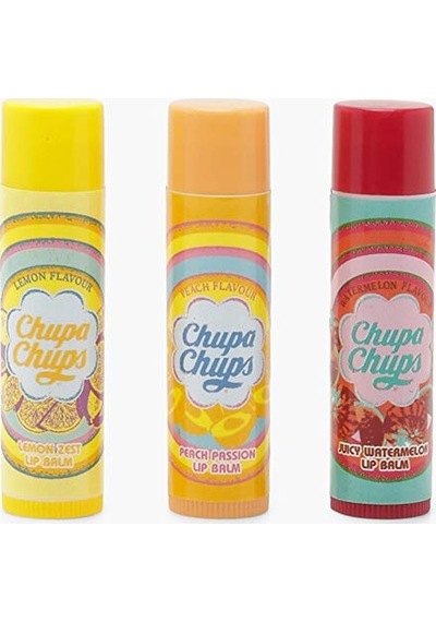 Balm Dudak Bakım Kremi 4gr Karpuz Şeftali Limon 3lü
