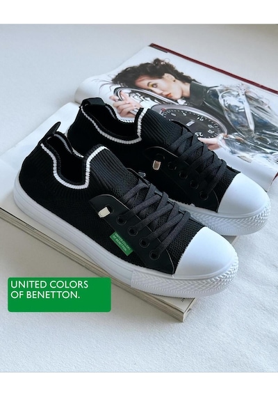 United Colors Of Benetton Benetton 10233 İthal Ortopedik Lastikli Sabit Bağcık Kadın Günlük Spor Ayakkabı 001