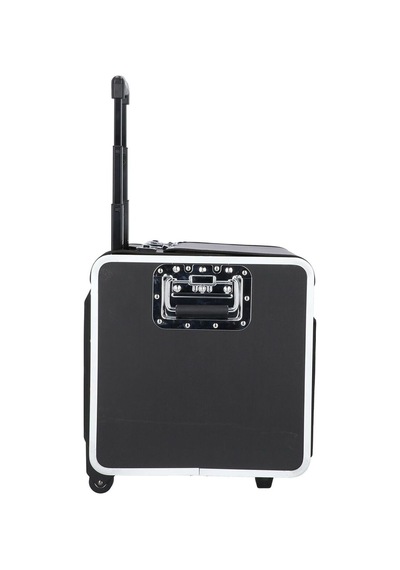 Alassio 37 Cm 2 Tekerlekli Dayanıklı Pilot Çantası, Siyah, Alüminyum Çerçeve, Kilitlenebilir Sap
