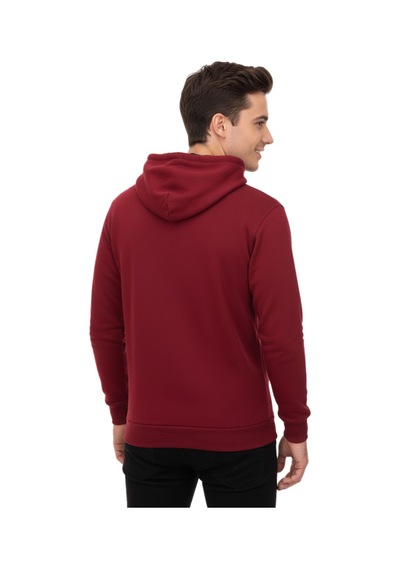 Baglan Erkek Bordo Kapüşonlu Sweatshirt Cal Bgl-st02286 Bordo