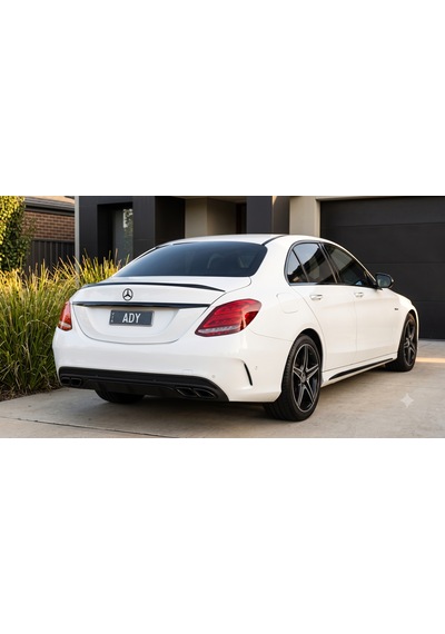 Mercedes C Class W205 Piano Black Bagaj Üstü Spoiler