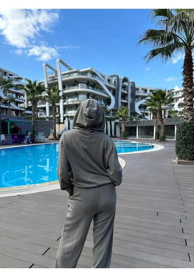 Fast Perry Sweat Haki Pantolon Takımı Haki