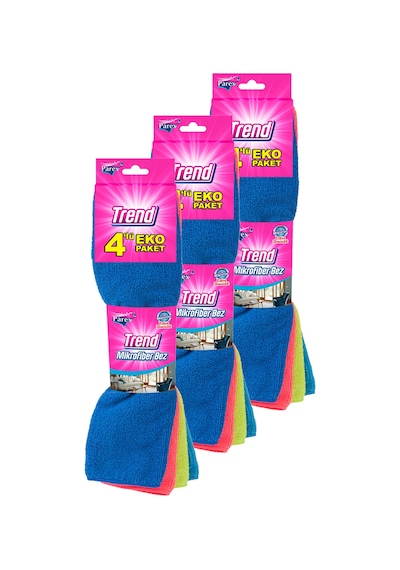 Trend Mikrofiber 4'lü Açık Temizlik Bezi Üçlü Paket Diğer