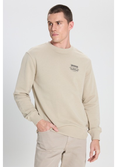 Wrangler Regular Fit Normal Kesim Bisiklet Yaka Taş Rengi Sweatshirt W242338013 Çok Renkli Wrangler Regular Fit Normal Kesim Bisiklet Yaka Taş Rengi Sweatshirt W242338013 Çok Renkli