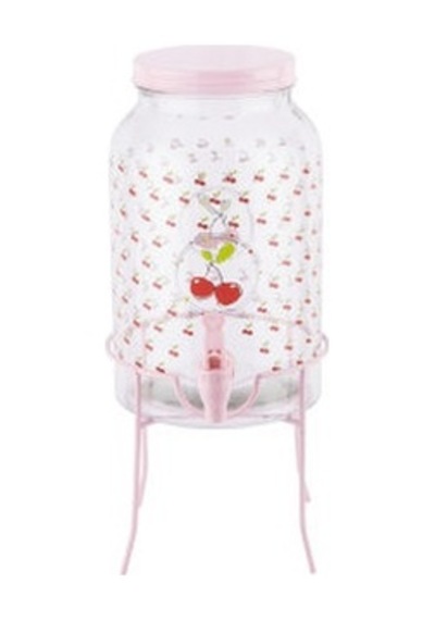 Tantitoni Standli Cherry Cam Meşrubatlik Sebil 3.5 L Pembe - Şeffaf