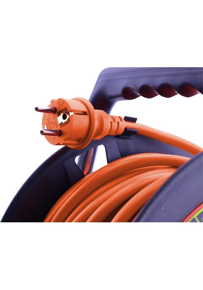 Bylion Ip44 Plastik Makaralı Kapaklı 4 Prizli Uzatma Kablosu 3x2.5 Mm 30 Metre Termal Sigortalı