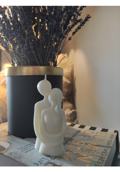 Bernami Mumluk Şamdanpinterest Kokulu Sevgili Sarılan Çift Dekoratif Mum Diğer