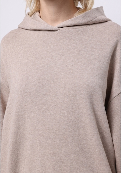 Colin's Colins Oversize Fit Kapüşonlu Düz Kadın Bej Sweatshirt Cl1076447 Q1.v2 Bme Bej