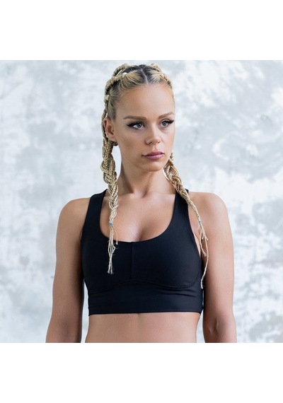 Lismina Ekstra Toparlayıcı Spor Büstiyer - Sporcu Sütyeni Siyah