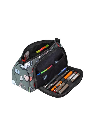 Jacbag Prime Xl-lastik Ayraçlı İki Bölmeli Kalem Kutusu Prime Xl-college renkli