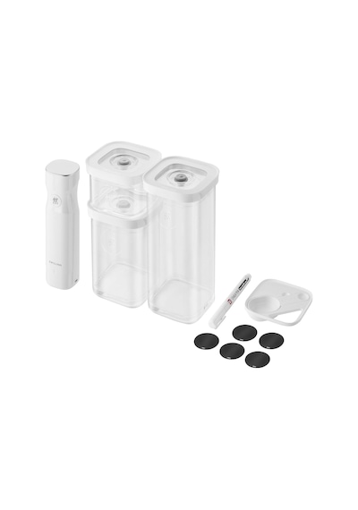 Zwilling Fresh Save Cube Vakumlu Başlangıç Seti S 6 Parça Şeffaf Beyaz