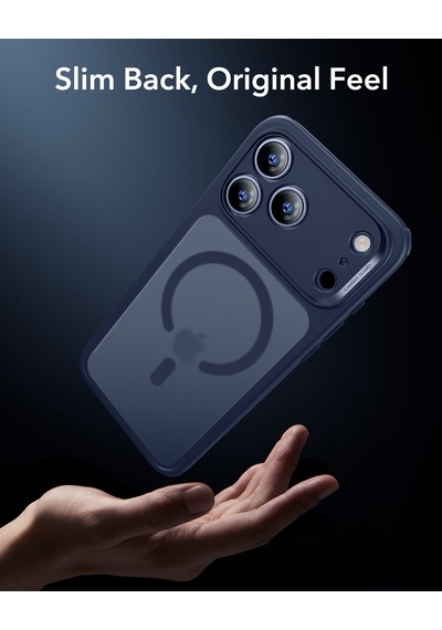 Esr Apple Uyumlu iPhone 17 Pro Max Classic Hybrid Magsafe Kılıf - Kamera Kontrol Buton - Buzlu Mavi Buzlu Mavi