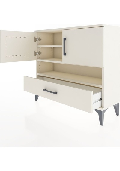 Arges Şifonyer 3 Raflı Tek Çekmeceli 2 Kapaklı 88x30x80 Aytaş... Aytaşı Arges Şifonyer 3 Raflı Tek Çekmeceli 2 Kapaklı 88x30x80 Aytaş... Aytaşı
