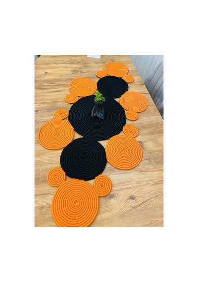 Jüt, Hasır, Dekoratif Masa Örtüsü,papatya Model Runner 30x100 Cm, Sehpa Örtüsü, Bohem Tarzı Siyah Turuncu Siyah Turuncu Jüt, Hasır, Dekoratif Masa Örtüsü,papatya Model Runner 30x100 Cm, Sehpa Örtüsü, Bohem Tarzı Siyah Turuncu Siyah Turuncu