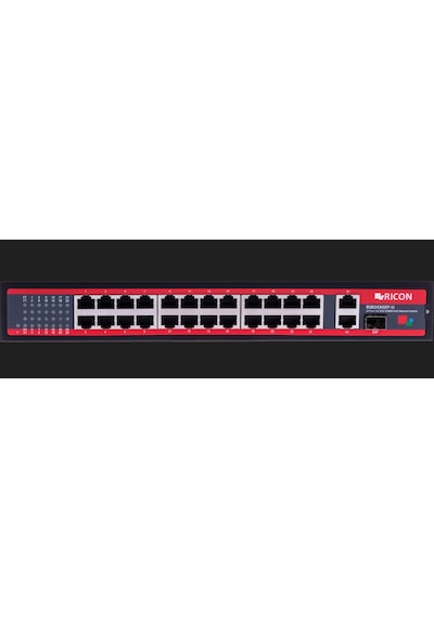Ricon RSB243GEP-U 24 Port Gigabit Ethernet Power Over Ethernet Unmanaged Switch