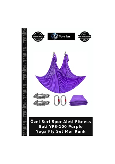 Özel Seri Spor Aleti Fitness Seti Yfs-100 Purple Yoga Fly Set Mor Renk
