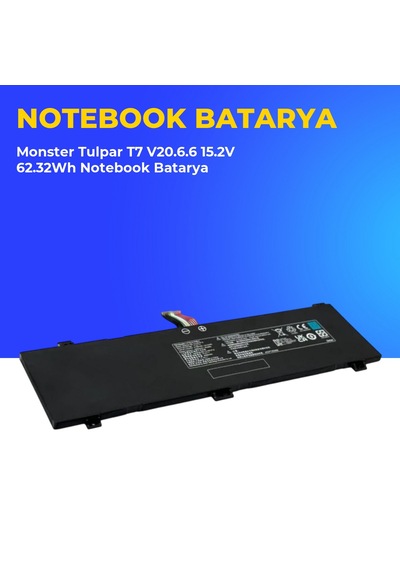 Monster Tulpar T7 V20.6.6 15.2v 62.32wh Notebook Batarya 60953462