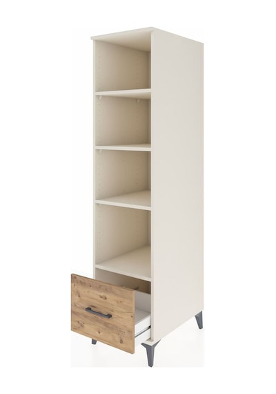 Kronos Dolap 4 Raflı Tek Çekmeceli 44x59x182 Aytaşı-çam Aytaşı