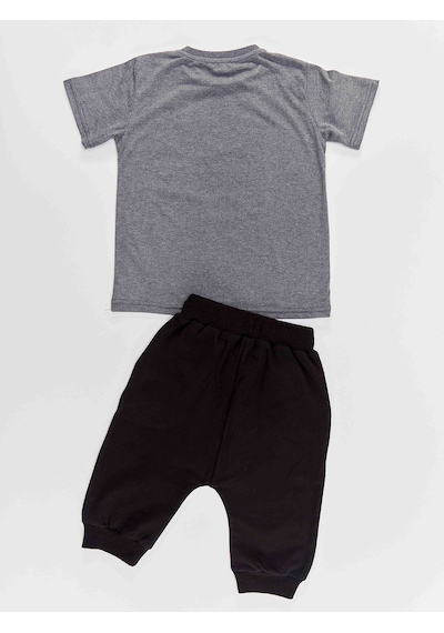 Denokids Summer Fun Erkek Çocuk T-shirt Kapri Takım Çok Renkli