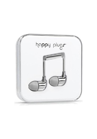 Happy Plugs Kulaklık - 7736 Gümüş Parlak
