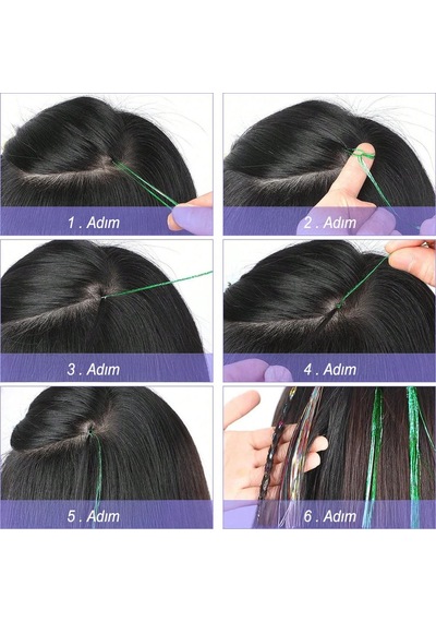 Hair Tinsel Simi / Ht08 - Msbu-714015 Karışık - Çok Renkli
