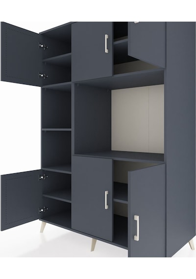 Kronos Dolap 9 Raflı 6 Kapaklı 132x59x195 Antrasit-antrasit/antrasit Antrasıt/antrasıt Kronos Dolap 9 Raflı 6 Kapaklı 132x59x195 Antrasit-antrasit/antrasit Antrasıt/antrasıt