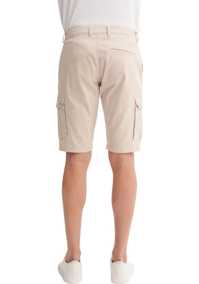 Cazador Erkek Bermuda Fit Kargo Şort Bej