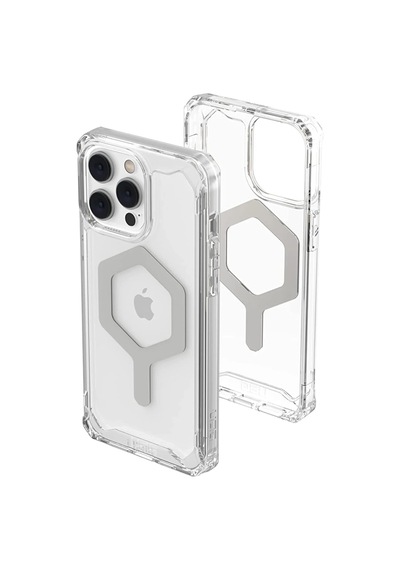 Newface Apple iPhone Uyumlu 14 Pro Kılıf Uag Plyo Magneticsafe Silikon Semeglbl - 96 - Şeffaf
