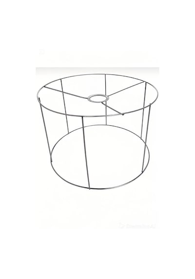30x15 Abajur Avize Teli İskeleti 30 Cm Çap 15 Cm Yükseklik Ham