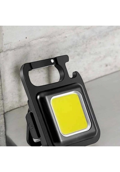 800 Lümen Şarjlı Mini Led Fener 3 Işık Modlu Mıknatıslı Ve Şişe Açıcılı