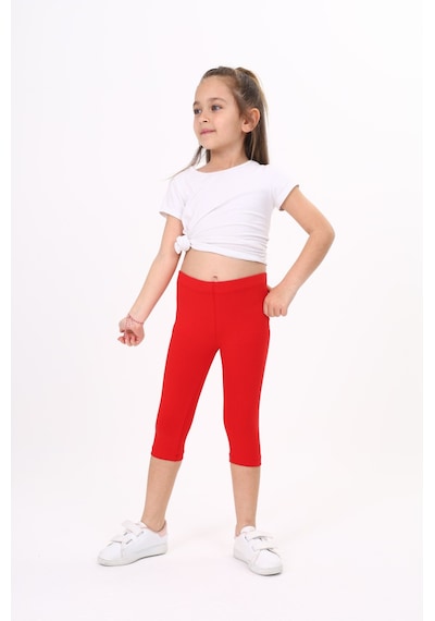 Toontoy Kids Toontoy Kız Çocuk Tayt Kırmızı