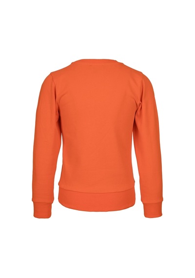 Brz Kids Baskılı Kız Çocuk Sweatshirt-turuncu Turuncu
