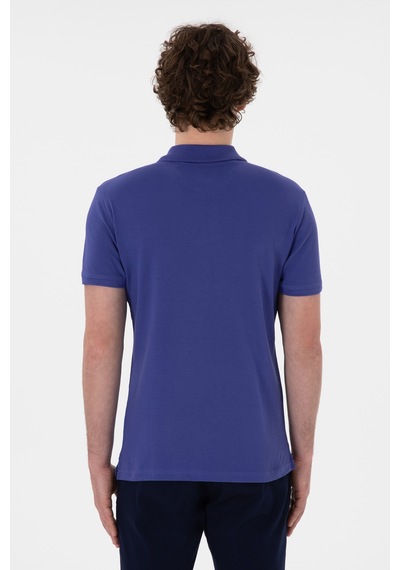 U.S. Polo Assn. Erkek Slim Fit Polo Yaka Saks Basic Tişört 50298041-VR212