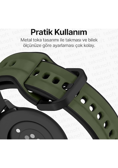 22mm İle Uyumlu Saatler İçin Çift Renkli Şerit Model 46mm Silikon Kordon Huaweı Watch Gt6 Pro/gt6/gt5 Pro/gt5/gt4/watch 4 Pro/gt3/gt3 Pro/gt2/gt2 Pro Diğer