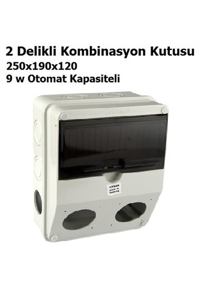 Boş 2 Li Delikli Kombinasyon Kutusu