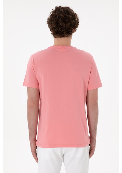 U.S. Polo Assn. Erkek Regular Fit Bisiklet Yaka Pembe Basic Tişört 50305928-VR041 U.S. Polo Assn. Erkek Regular Fit Bisiklet Yaka Pembe Basic Tişört 50305928-VR041