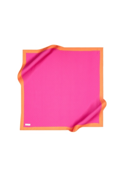 Pierre Cardin Koyu Pembe 90x90 İpek Twill Eşarp Koyu Pembe koyu pembe